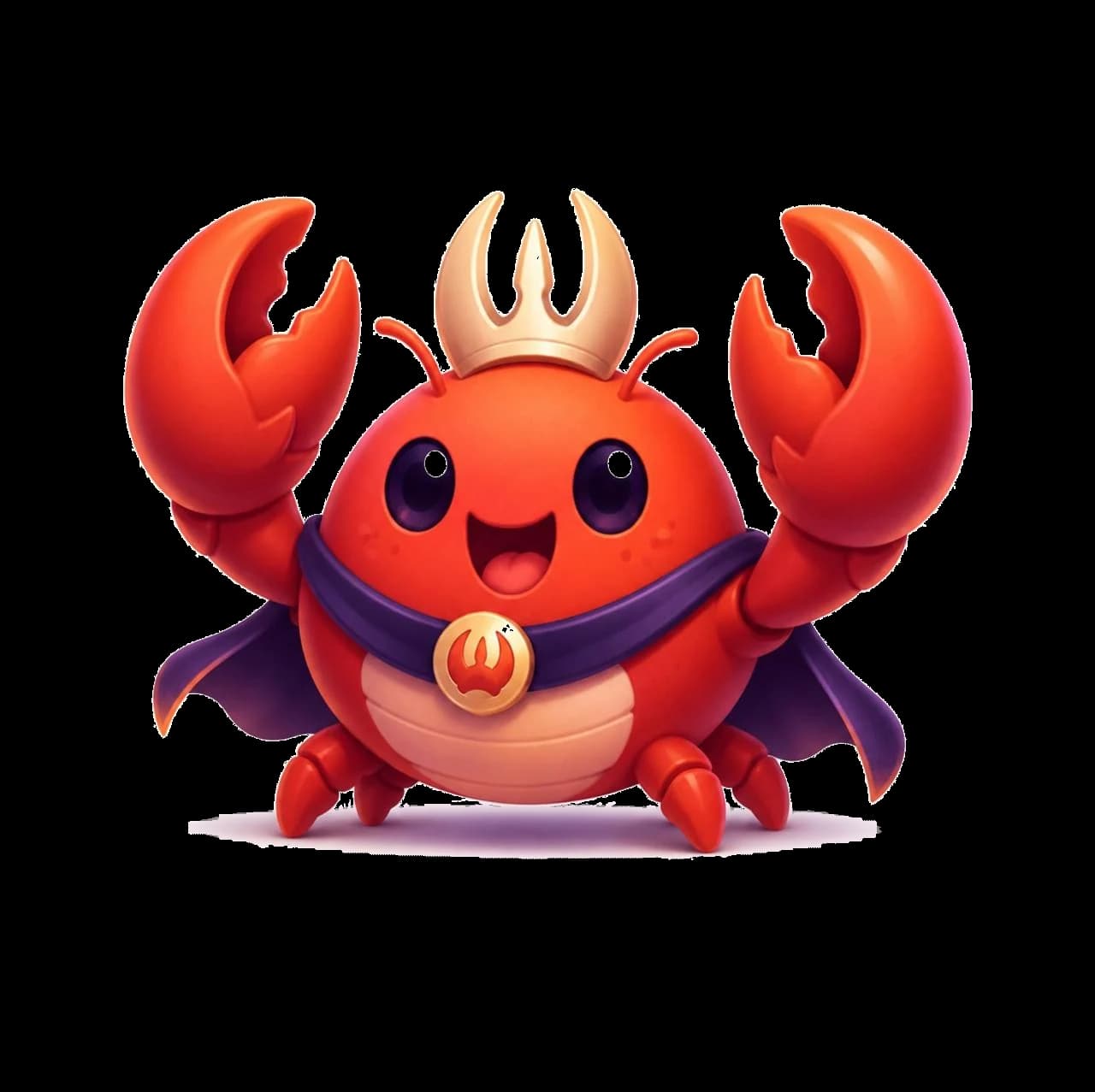 ClawKing — the crab mascot leading the arena